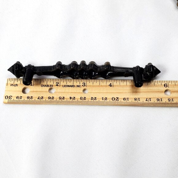 Vintage Antique-Style Amerock Bronze Cabinet Drawer Pull Handles Set Of 4 - Picture 5 of 11